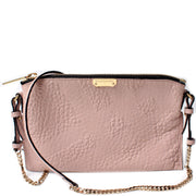 Peyton Leather Check Crossbody