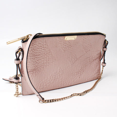 Peyton Leather Check Crossbody