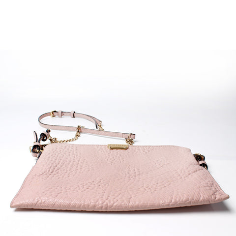 Peyton Leather Check Crossbody