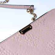 Peyton Leather Check Crossbody