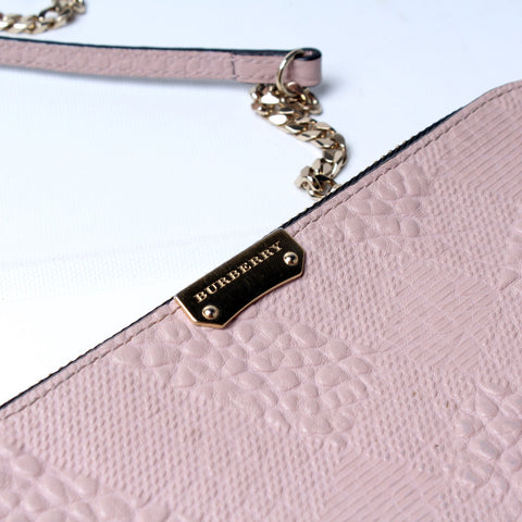 Peyton Leather Check Crossbody