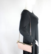 Peyton Leather Check Crossbody