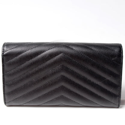 Flap Wallet Large Grain De Poudre
