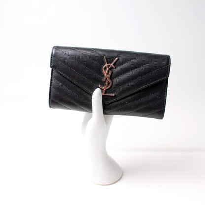 Flap Wallet Large Grain De Poudre
