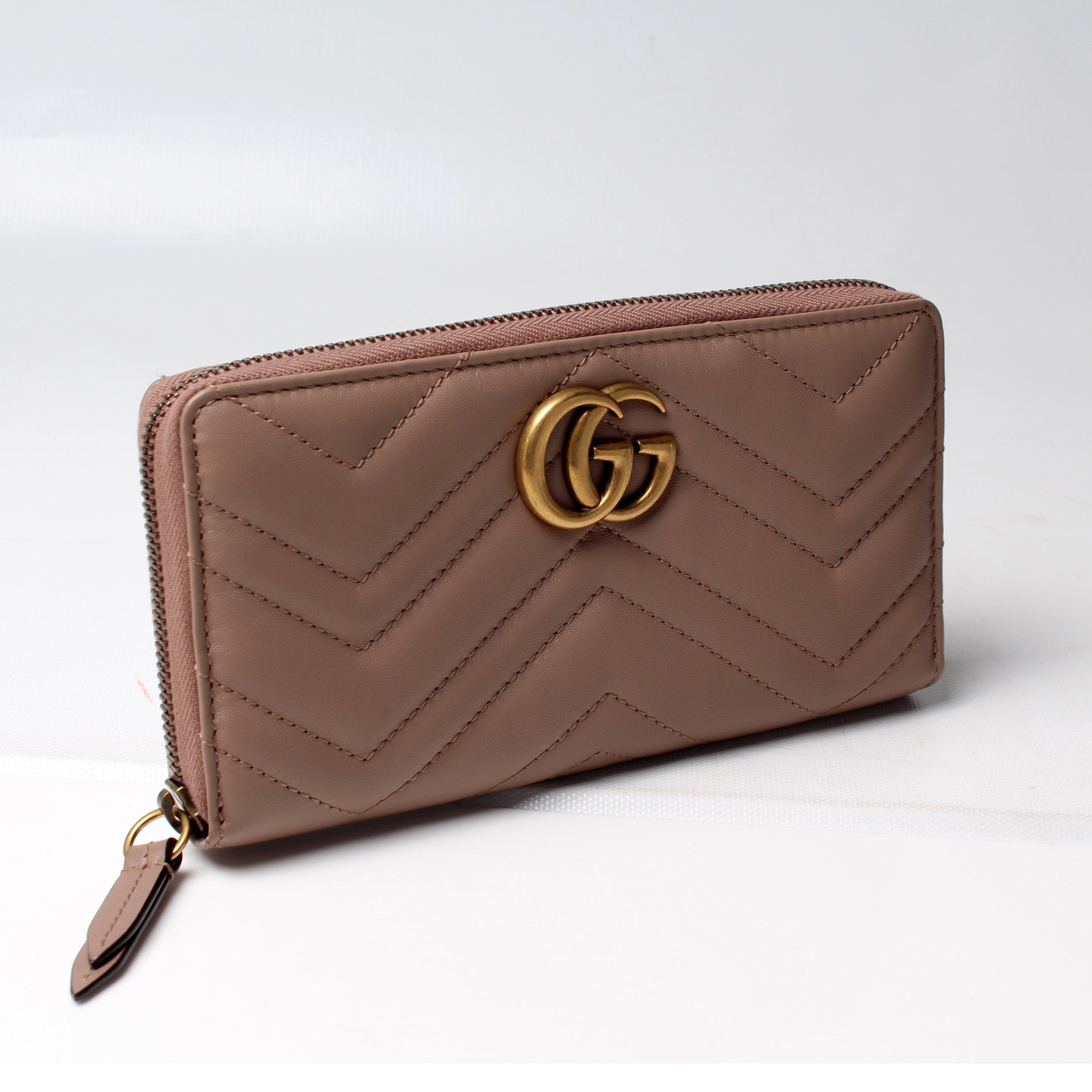 443123 GG Marmont Zip Around Wallet lbcase