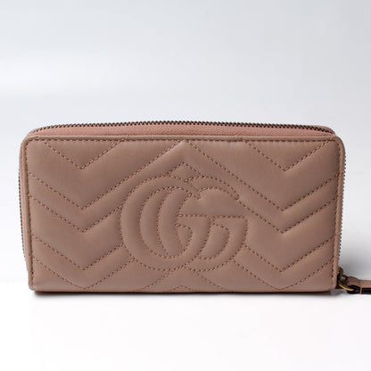 443123 GG Marmont Zip Around Wallet lbcase