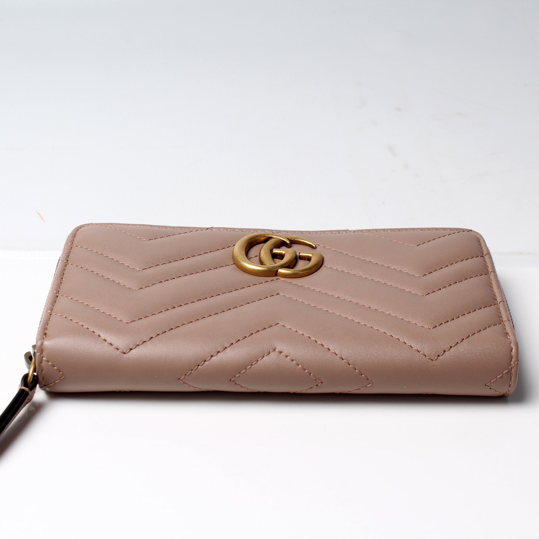 443123 GG Marmont Zip Around Wallet lbcase