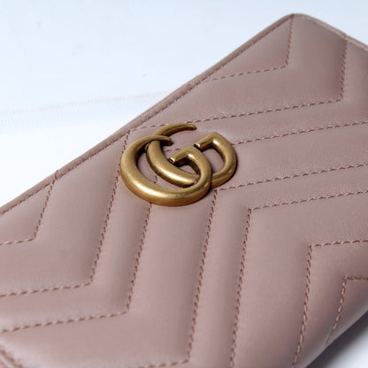 443123 GG Marmont Zip Around Wallet lbcase