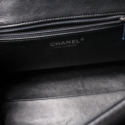 Pocket Accordion Tote Caviar 22M