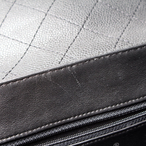 Pocket Accordion Tote Caviar 22M