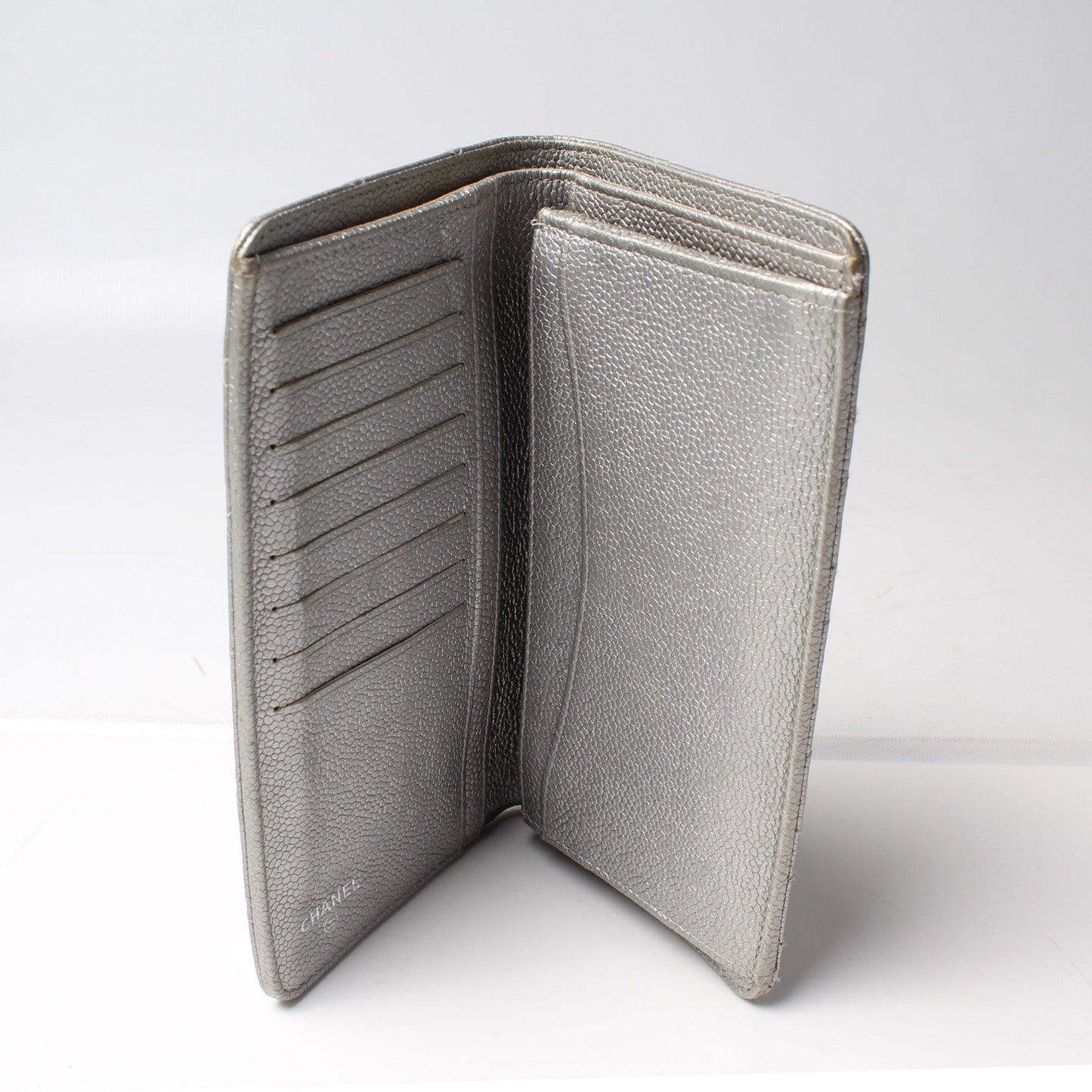 CC Quilted Caviar Yen Wallet