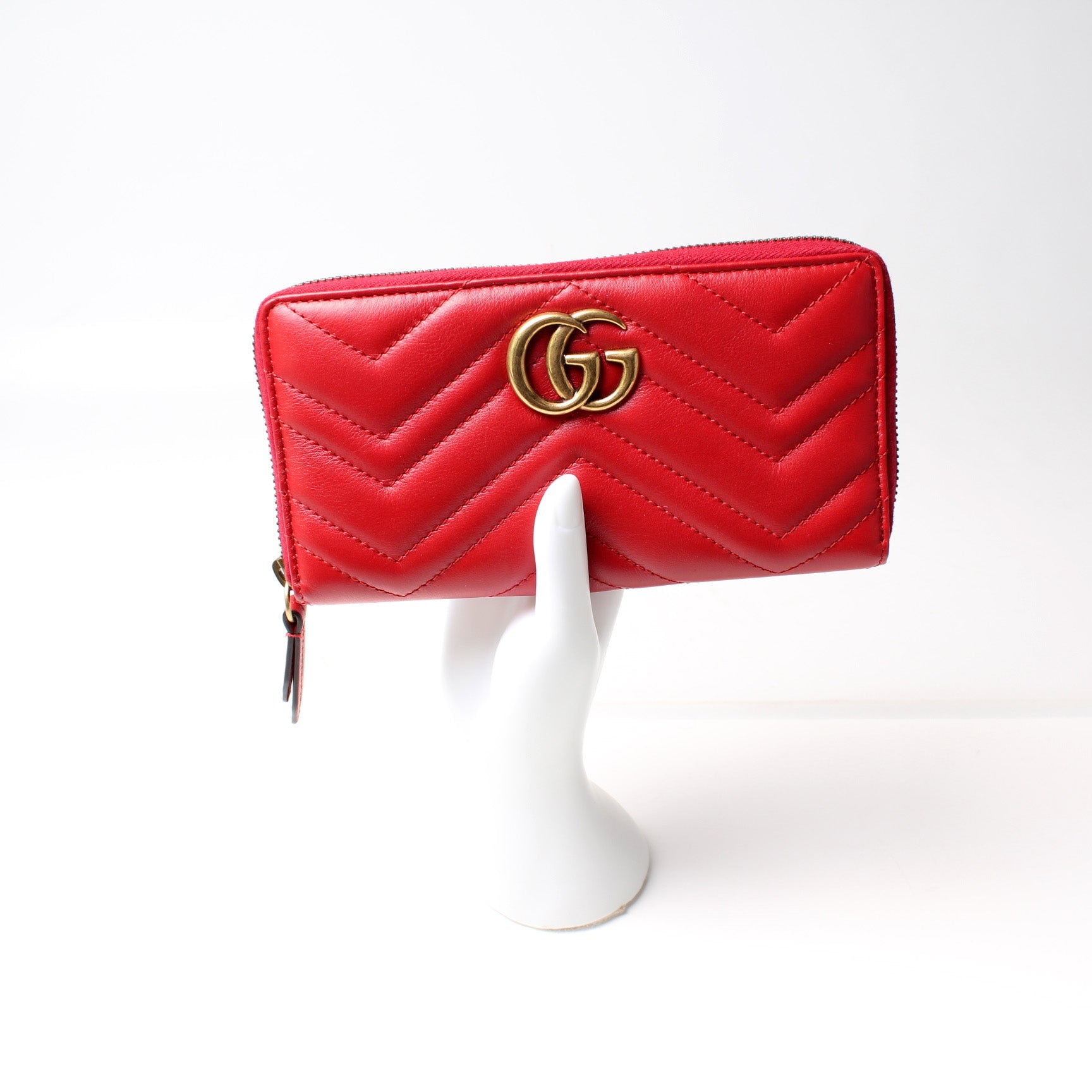 443123 GG Marmont Zip Around Wallet lbcase