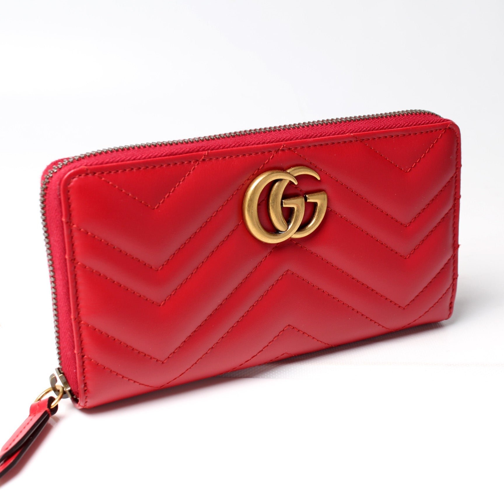 443123 GG Marmont Zip Around Wallet lbcase