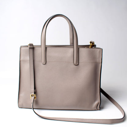 BN2603 Saffiano Soft Triple Tote