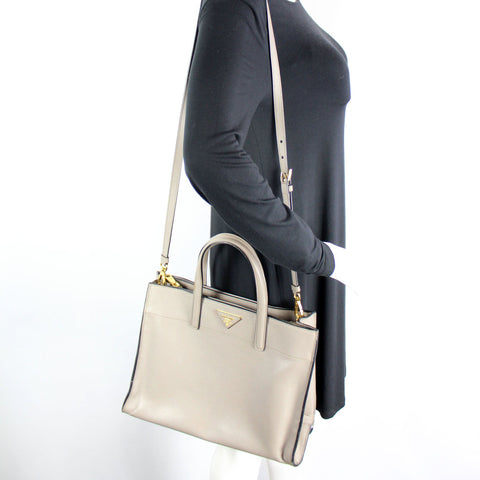 BN2603 Saffiano Soft Triple Tote