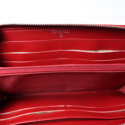 CC Long Zip Around Wallet Lambskin 14M