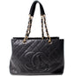 Grand Shopping Tote Caviar