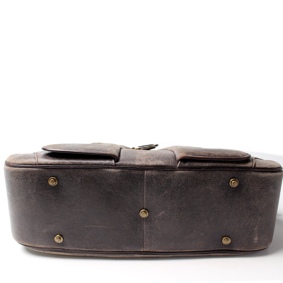 Double Saddle Bowler Aged Leather