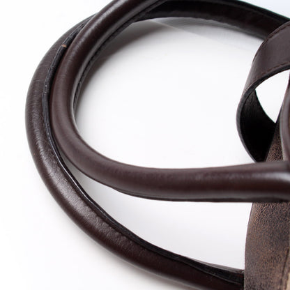 Double Saddle Bowler Aged Leather