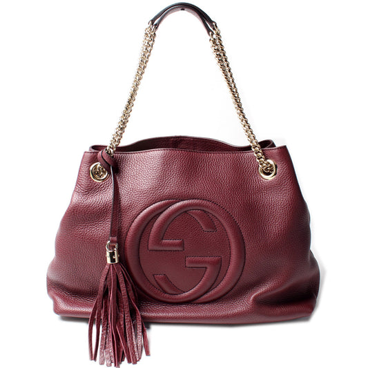 308982 Soho Leather Shoulder Medium lbcase