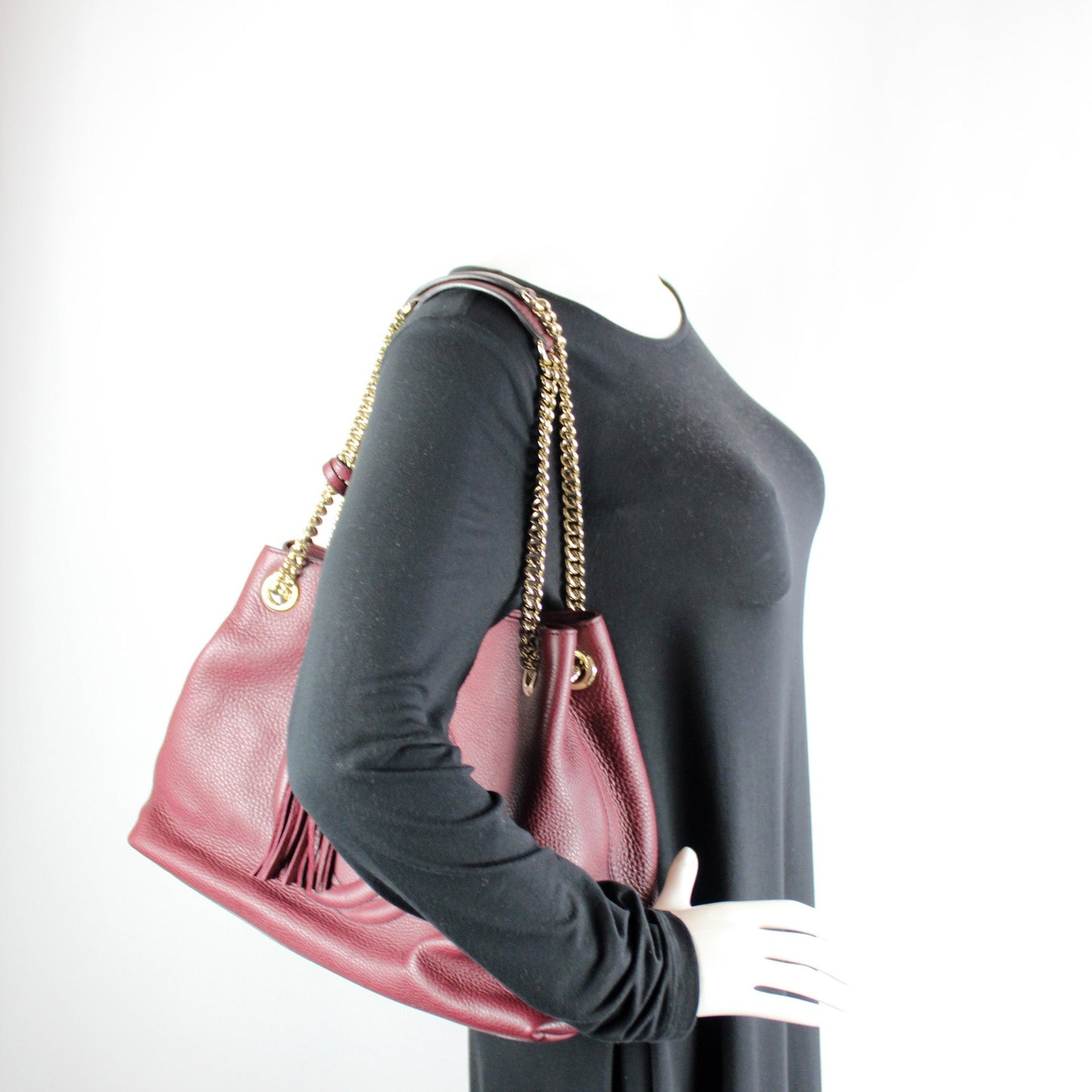 308982 Soho Leather Shoulder Medium lbcase