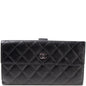 CC Long French Flap Wallet Quilted Caviar