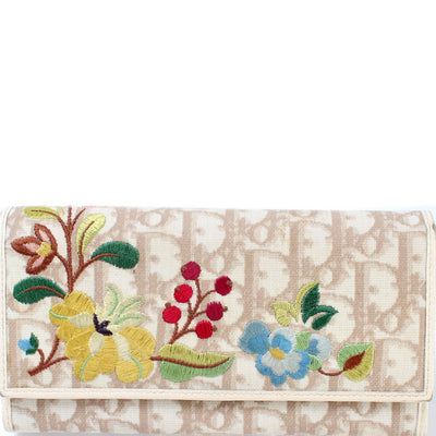 Totter Canvas Flower Flap Wallet