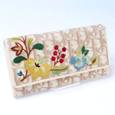 Totter Canvas Flower Flap Wallet