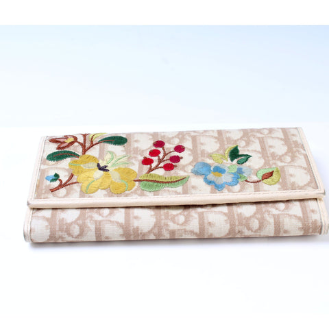 Totter Canvas Flower Flap Wallet