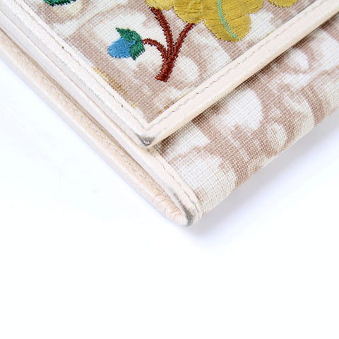 Totter Canvas Flower Flap Wallet