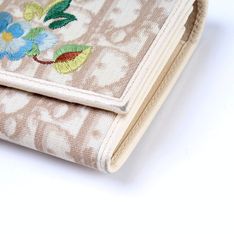 Totter Canvas Flower Flap Wallet