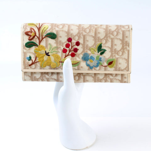 Totter Canvas Flower Flap Wallet