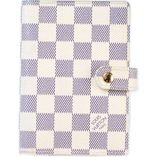 Agenda Small Ring Damier Azur