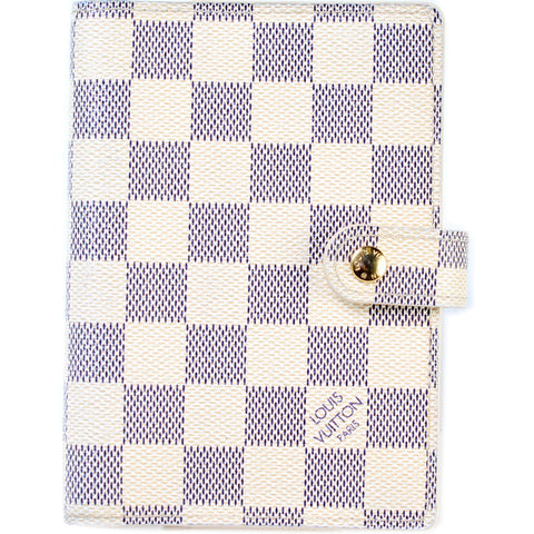 Agenda Small Ring Damier Azur