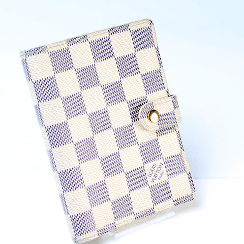 Agenda Small Ring Damier Azur