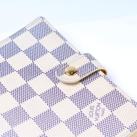 Agenda Small Ring Damier Azur
