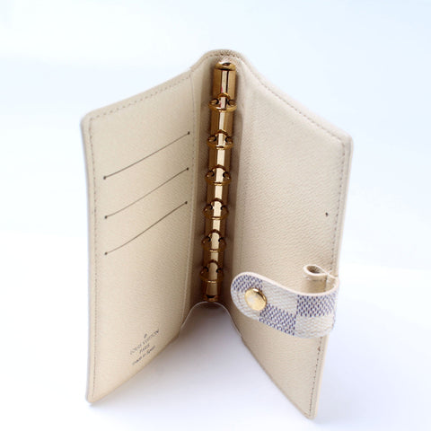 Agenda Small Ring Damier Azur