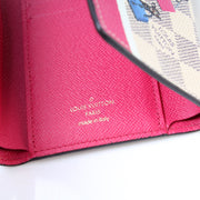 Victorine Wallet Damier Azur Christmas Giraffe
