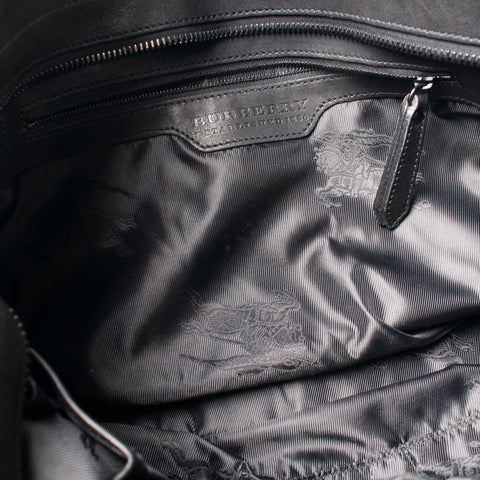 Ruched Leather Hobo Large