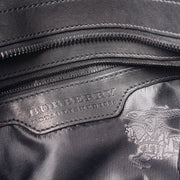 Ruched Leather Hobo Large