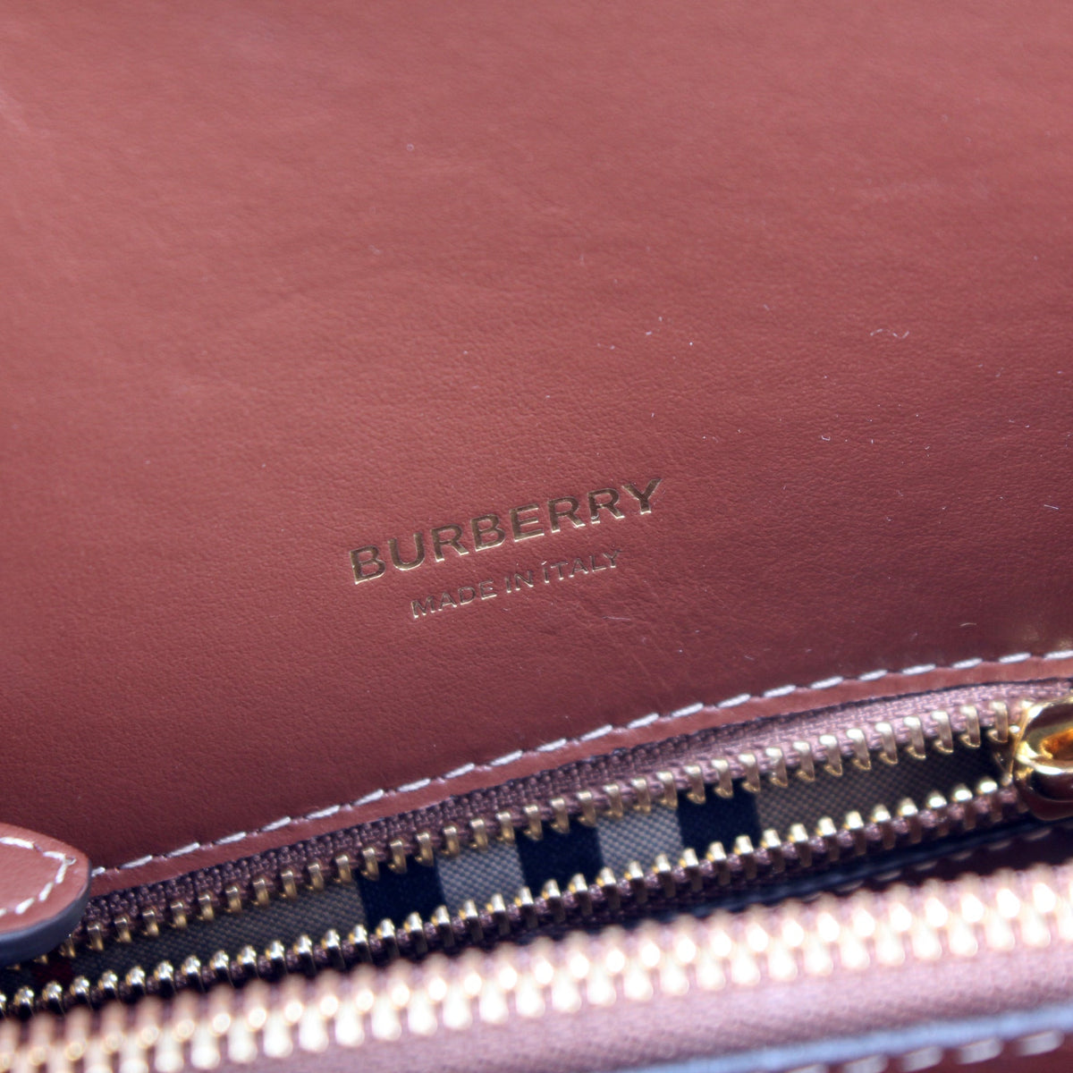 Mini Title Bag Vintage Check/Leather