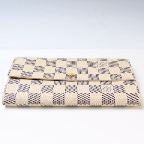 Sarah Wallet Damier Azur