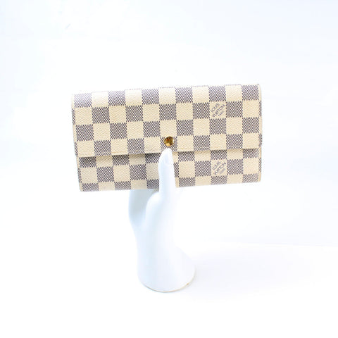 Sarah Wallet Damier Azur