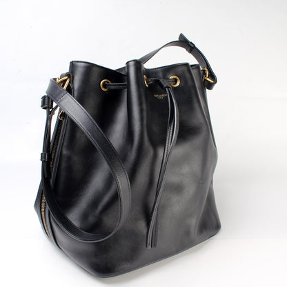 Emanuelle Leather Bucket 340329