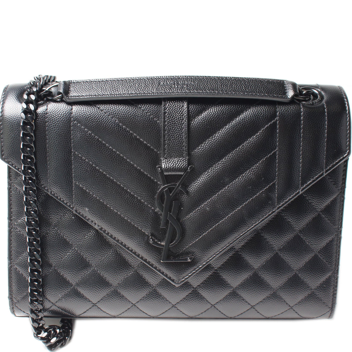 Grain De Monogram Triquilt Medium Satchel