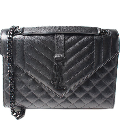 Grain De Monogram Triquilt Medium Satchel