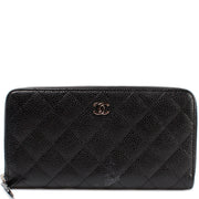 Wallet CC Caviar Small Zip Around