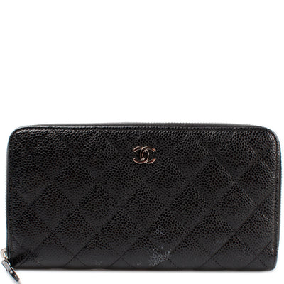 Wallet CC Caviar Small Zip Around