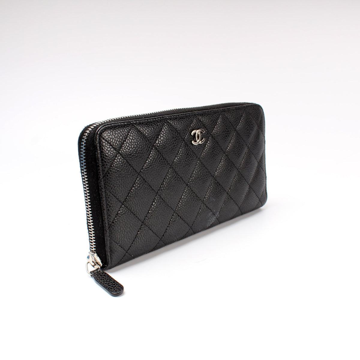 Wallet CC Caviar Small Zip Around