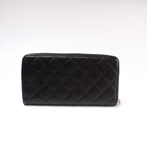 Wallet CC Caviar Small Zip Around